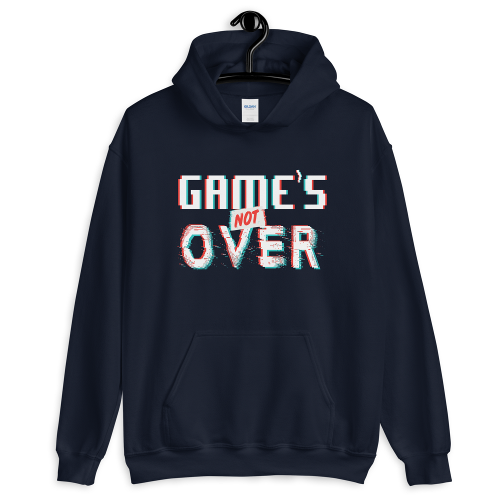 Download White Game's Not Over Pullover Hoodie - Geek Anatomy