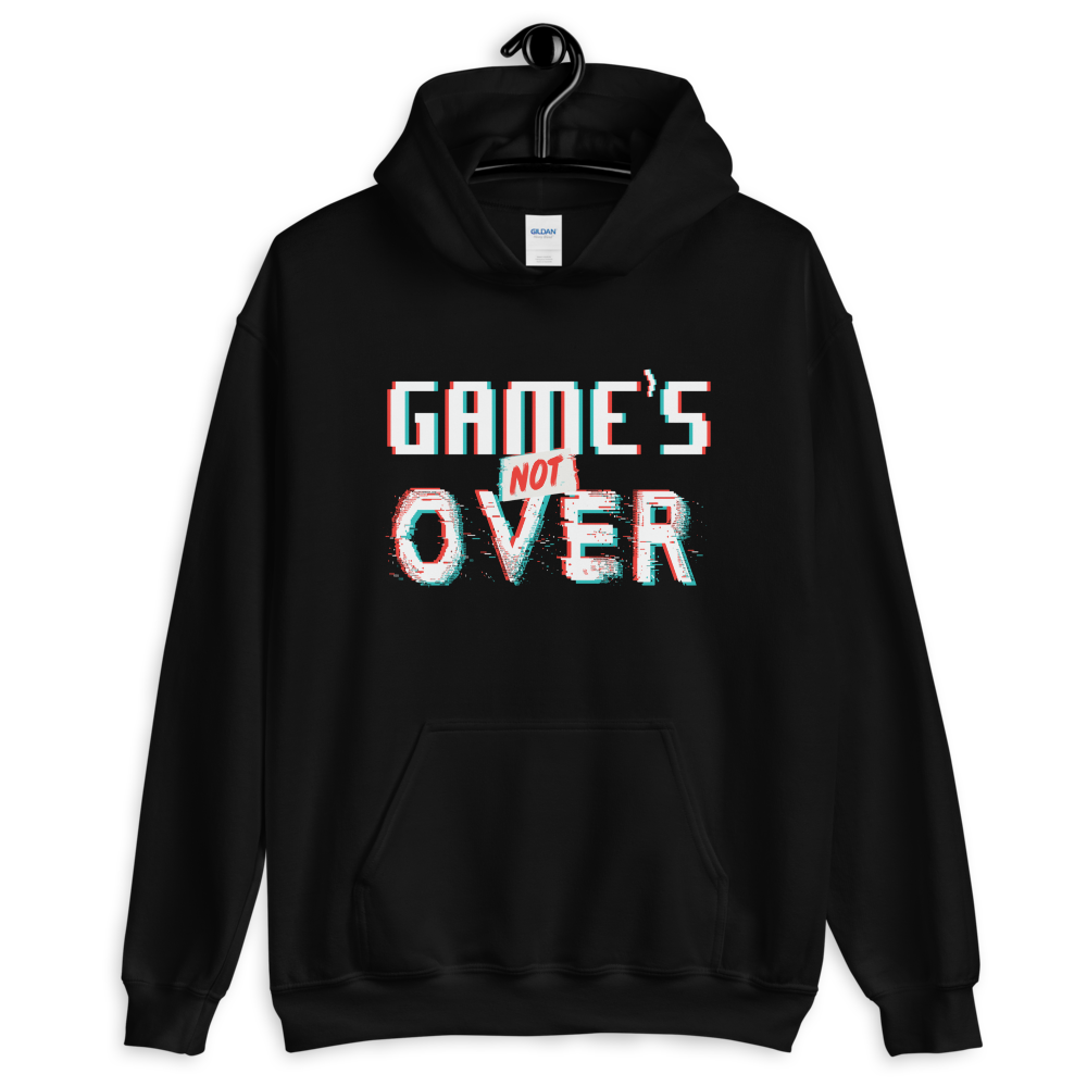 Download White Game's Not Over Pullover Hoodie - Geek Anatomy